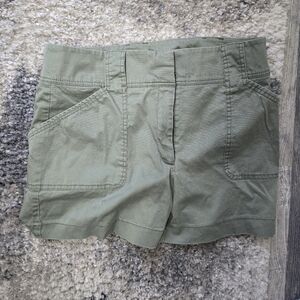 White House Black Market Olive Green Women Shorts